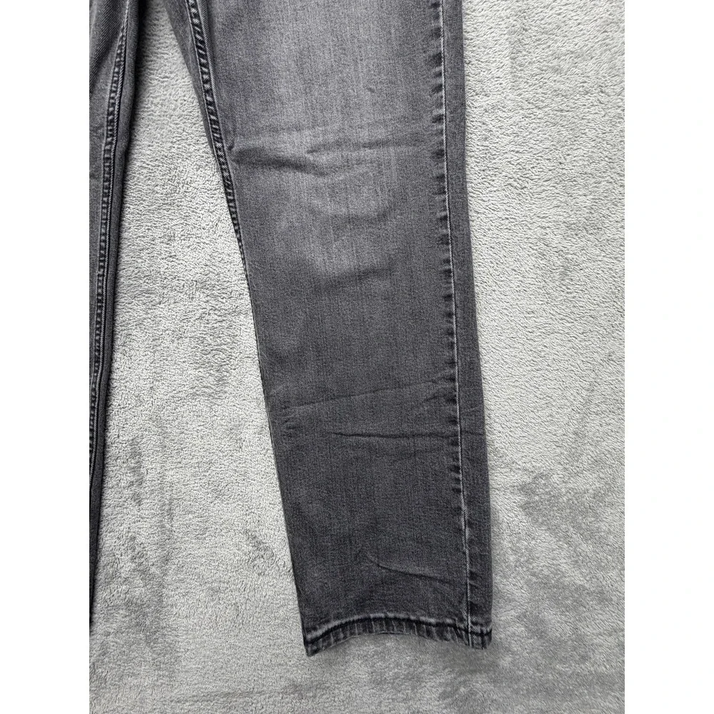 Levis 514 Jeans Mens Measured 37x29 Gray Charcoal Wash‎ Straight Regular Fit